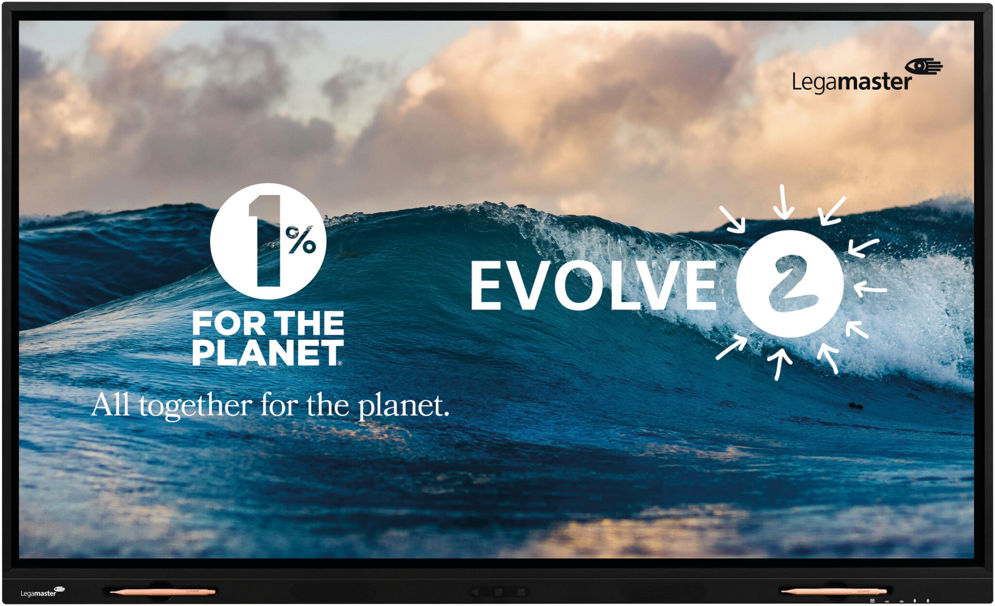 Legamaster EVOLVE 2 Touchdisplay ETX-8640 EU Digitale Tafel 86 Zoll 4K UHD | Android 13 | Anti-Glare