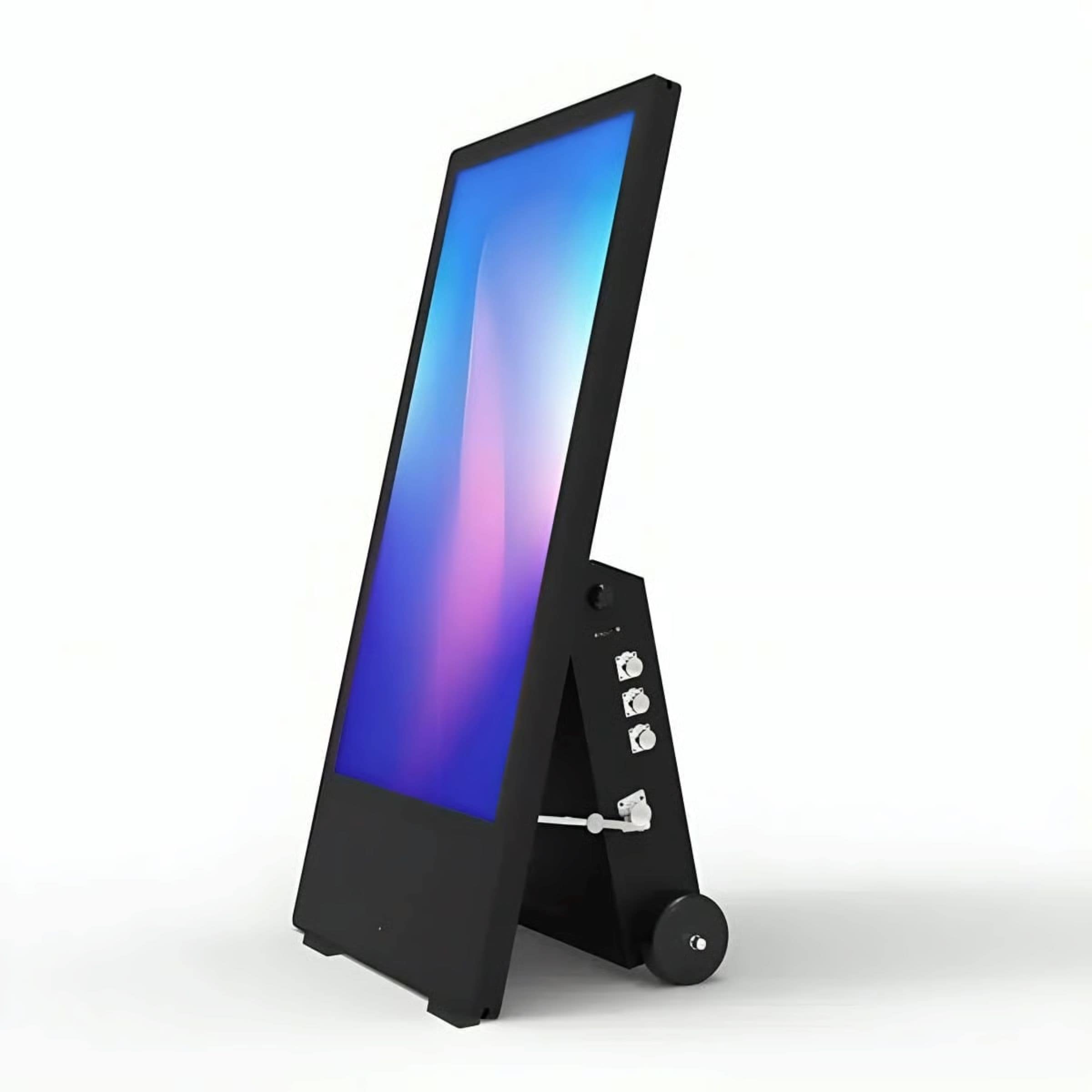 SWEDX SWOSB43X7-01 Outdoor Sandwich Board 43 Zoll Full-HD Signage-Display IP55 Akku | Schwarz