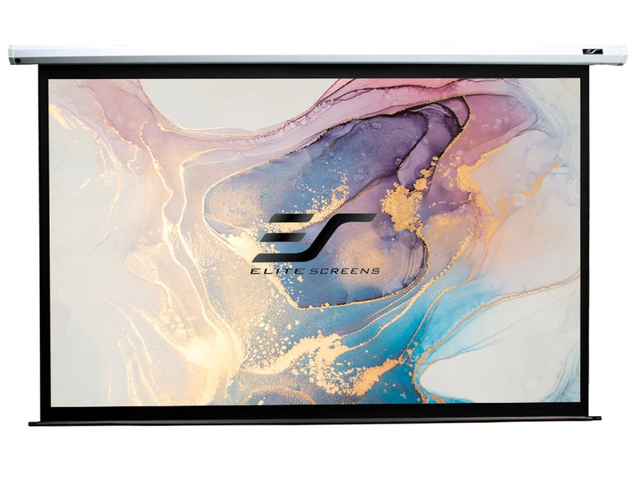 Elite Screens VMAX120XWV2 Motorisierte Leinwand 120 Zoll | 244x183cm | 4:3 VMAX2 Serie | Wand-/Decken-Montage | MaxWhite - weiß