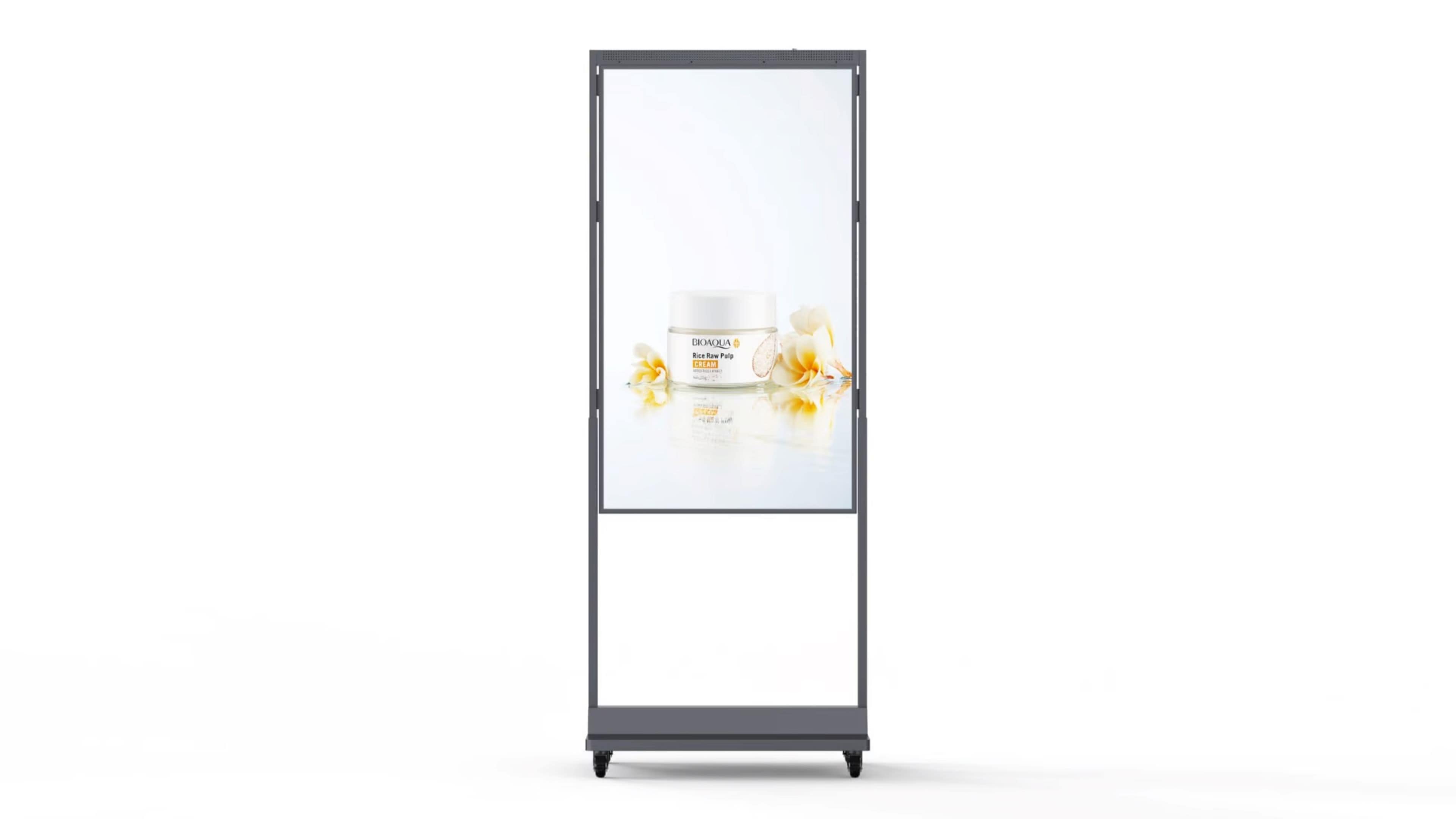 SWEDX SDDS43X7-01 Doppelseitige Indoor Signage Displaystele 43 Zoll Full-HD 2500 + 700 cd/m² High Brightness | Android 11