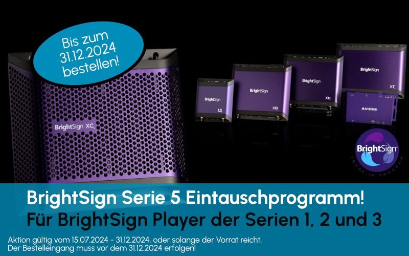 Nachhaltiges Technologie-Upgrade! Das BrightSign Eintauschprogramm