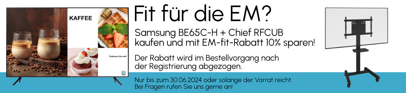 Samsung BE65C-H und Chief RFCUB kaufen und 10% sparen!