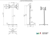 SMS Icon FH T 2000 schwarz Display Standfuss (Max. 75 Zoll)