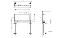 Legamaster moTion Dynamic Pylonensystem elektrisch höhenverstellbar