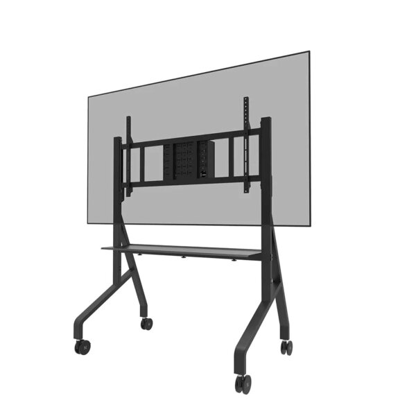 Neomounts FL50-575BL1 schwarz MOVE Go XL Display Rollwagen Höhenverstellbar (65-110 Zoll)